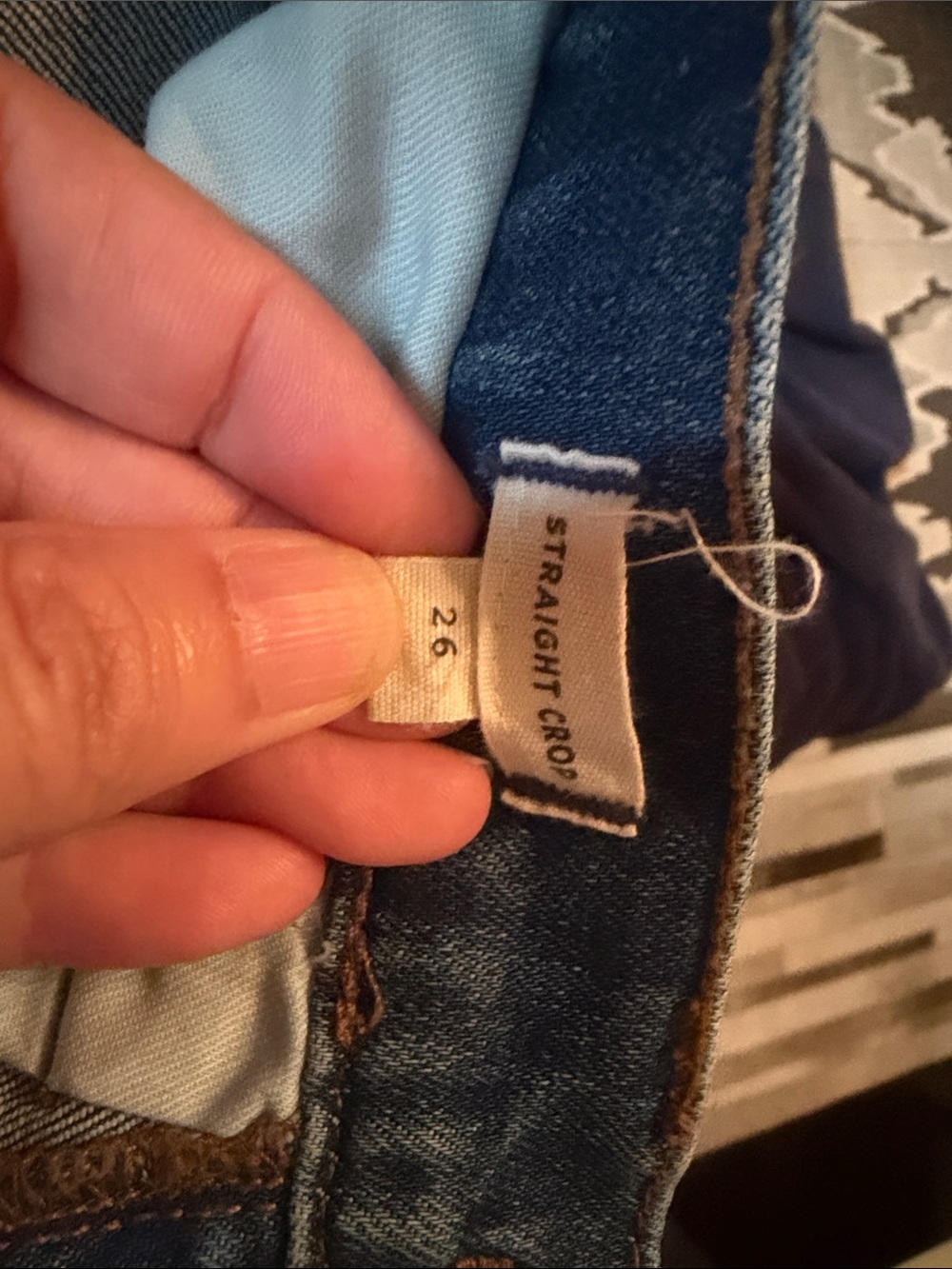 Madewell Straight Crop Jeans in Mid Blue